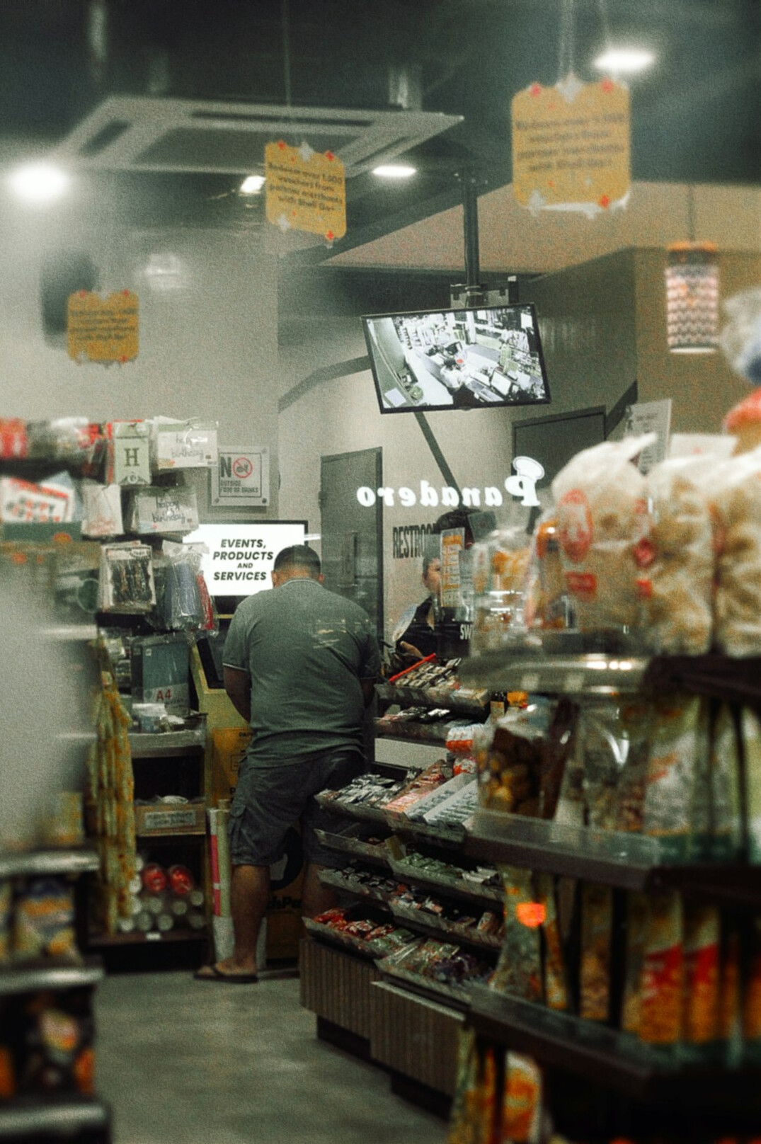 security camera footage in store